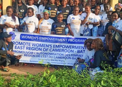 A gathering of women taking a snapshot